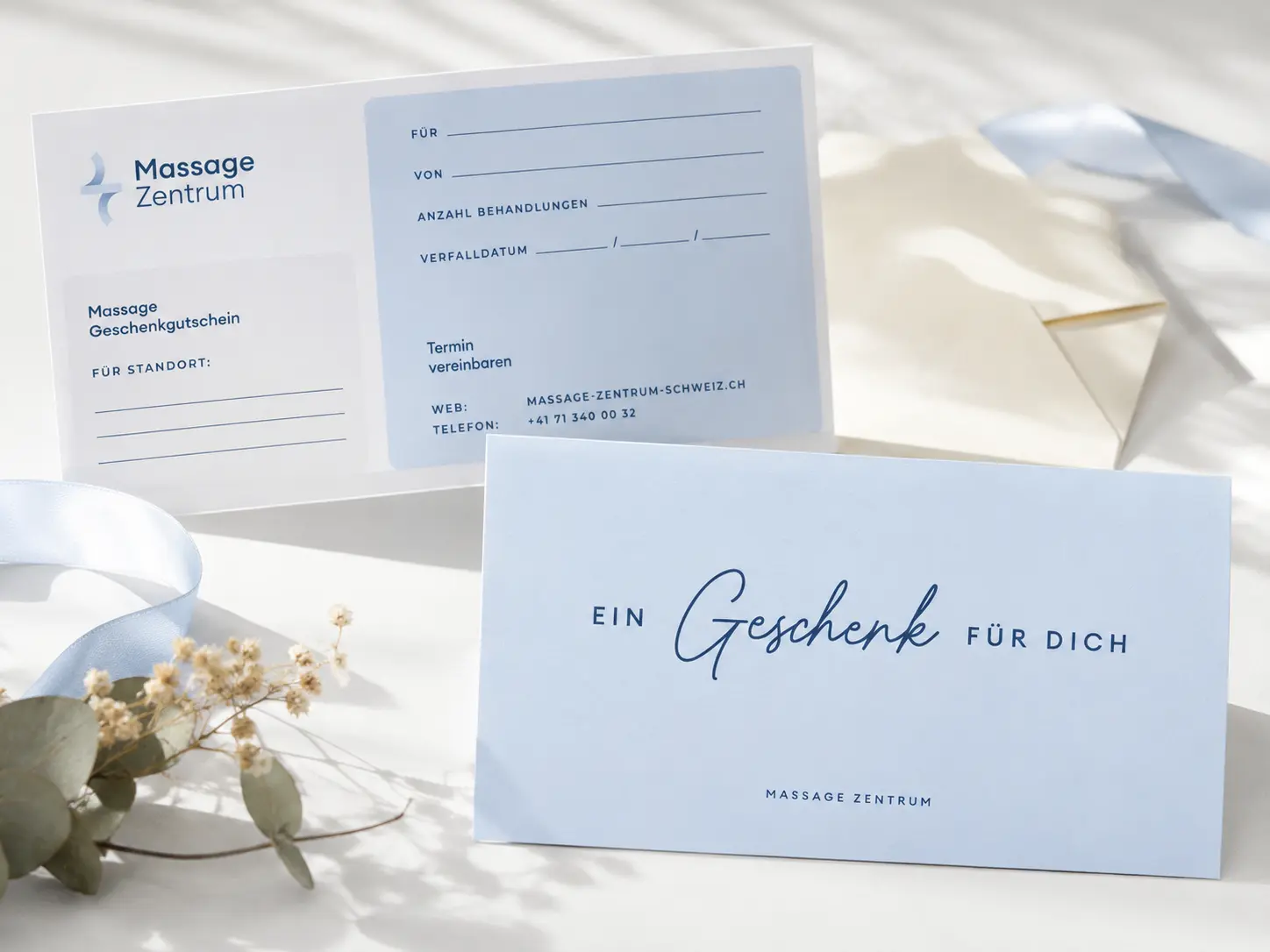 Massage-Gutschein für eine Behandlung im Massage Zentrum Horgen